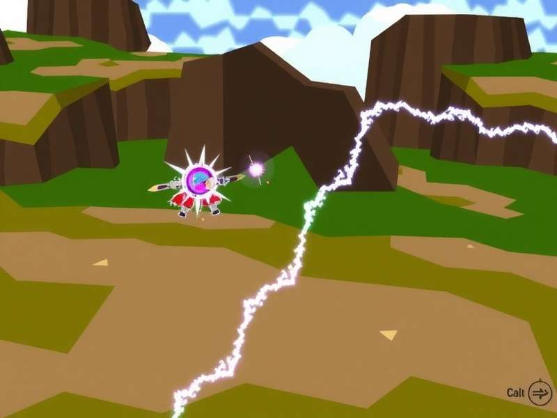 Intense lightning combat in Squall Lightning Striker Squall Lightning Striker gameplay screenshot